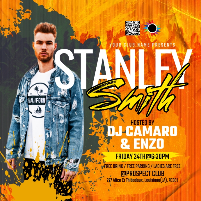 DJ Party Instagram Plasing template