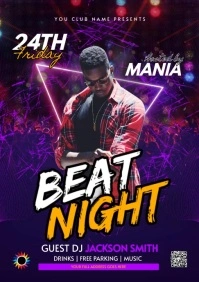 DJ Party A5 template