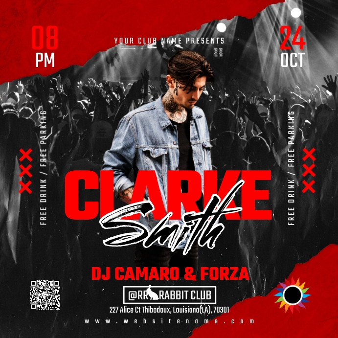 DJ Party Publicação no Instagram template