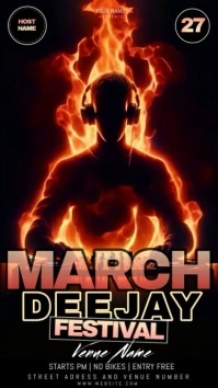 dj party event festival design template