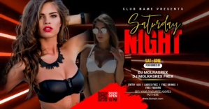 Dj Party Facebook event cover photo template