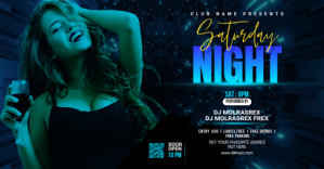 Dj Party Facebook event cover photo template