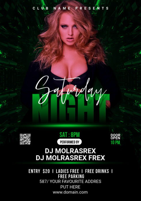 Dj Party Flyer A1 template