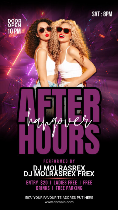 Dj Party Instagram Stroy Instagram-verhaal template