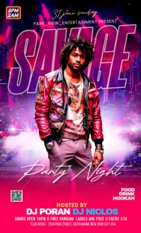 Dj party night club flyer Legale USA template