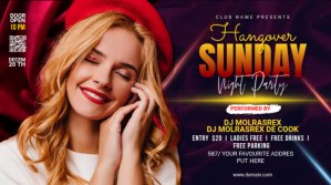 Dj Party Twitter Post template
