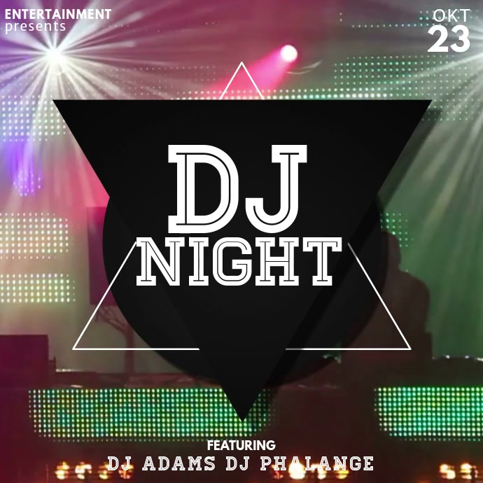 Dj Party Video Werbung Vorlage Vorlage Postermywall