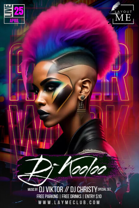 Dj Design Printable Dj Poster Template | PosterMyWall