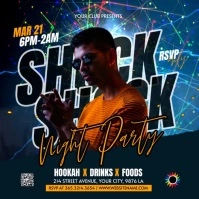 DJ Promotion Online Video Quadrato (1:1) template