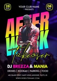 DJ Promotion Online Video A5 template