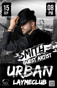 Dj Urban Night Party Tabloid template