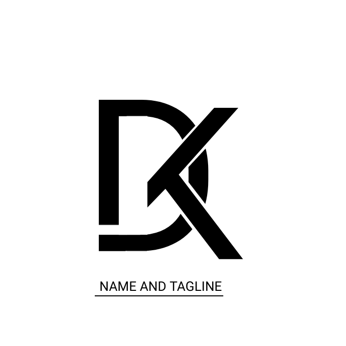 Dk logo design Template | PosterMyWall