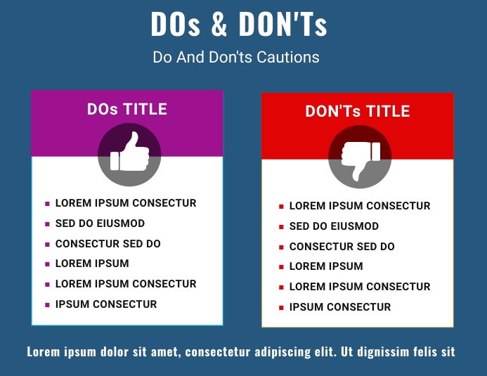 Don'ts Pattern This design has been deleted | PosterMyWall