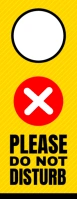 Do Not Disturb Door Hanger template