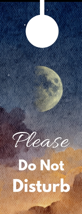 Do not Disturb Door Hanger Template | PosterMyWall Do not Disturb Door Hanger Template | PosterMyWall