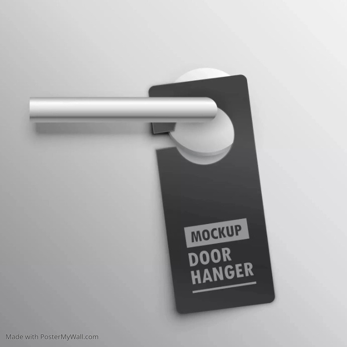 Do not disturb door knob poster Template PosterMyWall