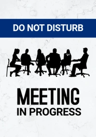 do not disturb poster A3 template