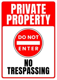 Do not enter Announcement A4 template