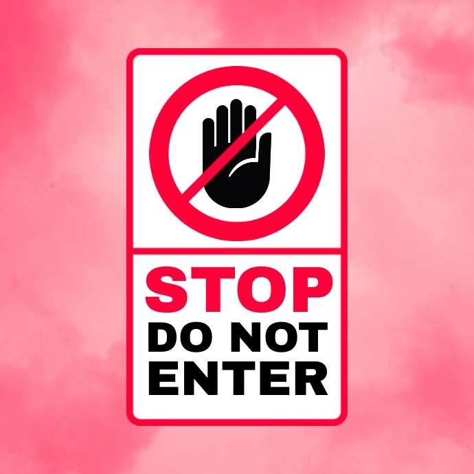 Do Not Enter Ilogo template