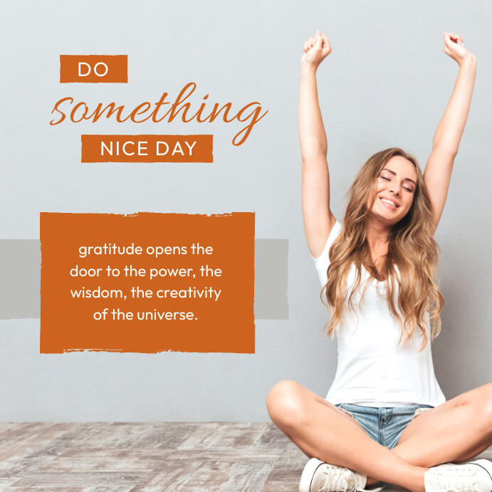 Do Something Nice Day Instagram-bericht template