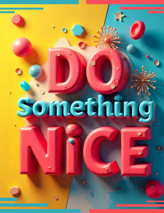 Do Something Nice Flyer (US Letter) template