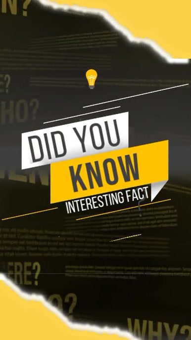 Know Risk. Know Fun Copy of do u know interesting facts story | PosterMyWall