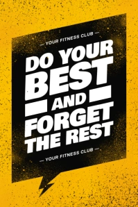 Do Your Best Inspirational Template Poster