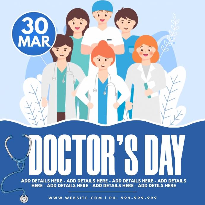 Copy of Doctor's Day Poster PosterMyWall