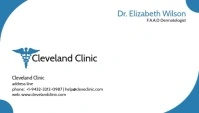 Doctor Business Card - Blue template