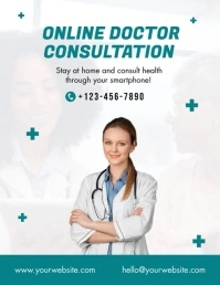 Doctor Consultation Flyer 传单(美国信函) template