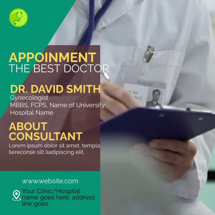 Doctor Profile Post Template | PosterMyWall