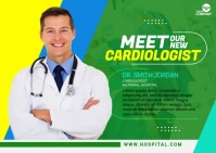 Doctor Profile Template Postcard