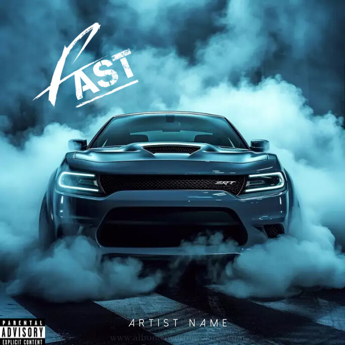 Srt Rapper Dodge charger hellcat album cover design rap Template | PosterMyWall