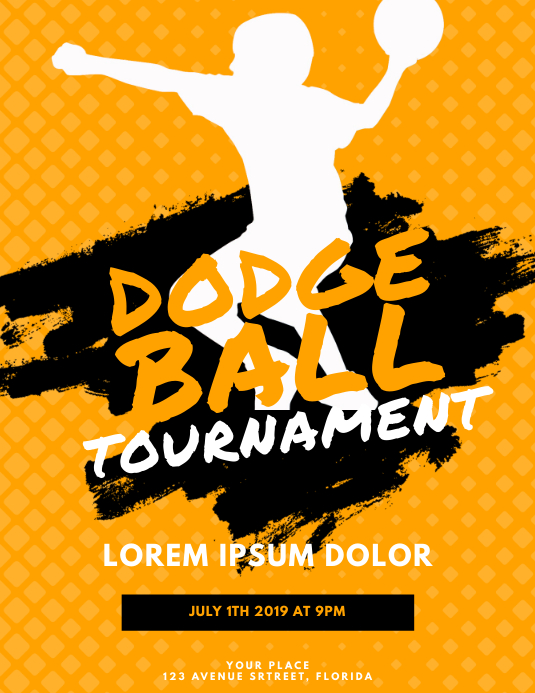 Dodgeball Flyer Template PosterMyWall