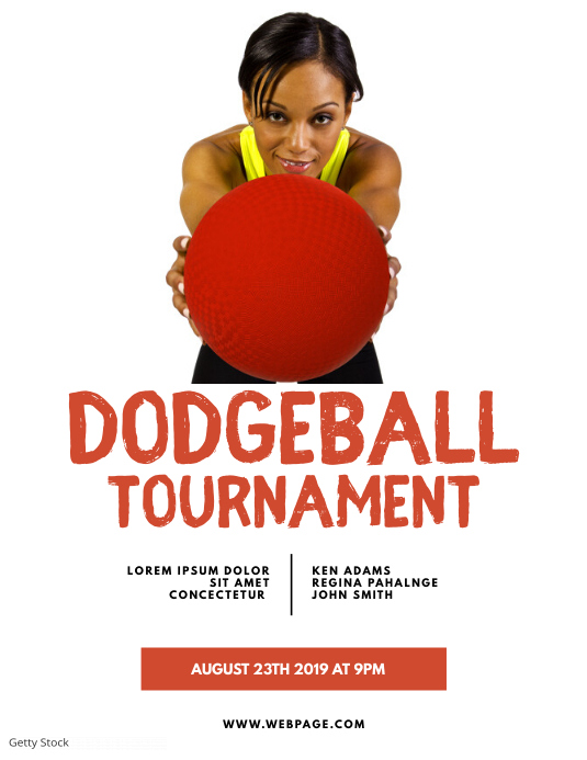 Dodgeball Game Flyer Template PosterMyWall