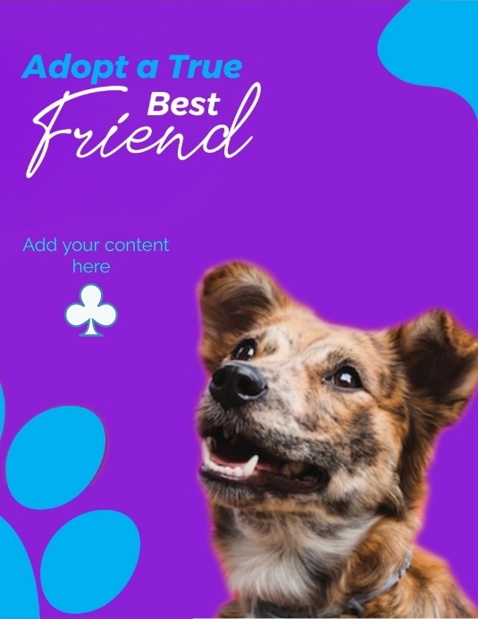 Dog Adoption Template PosterMyWall