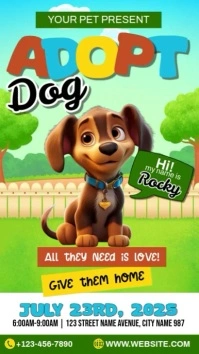 Dog Adoption Instagram Reel template