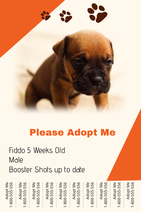 Dog Adoption Template PosterMyWall