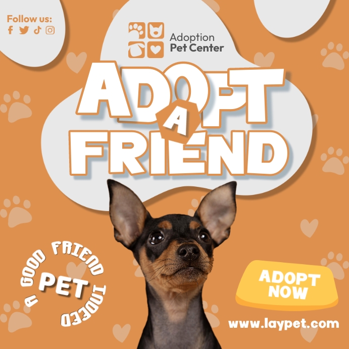Dog Adoption Template PosterMyWall