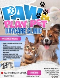 Dog And Cat Daycare Flyer (US Letter) template