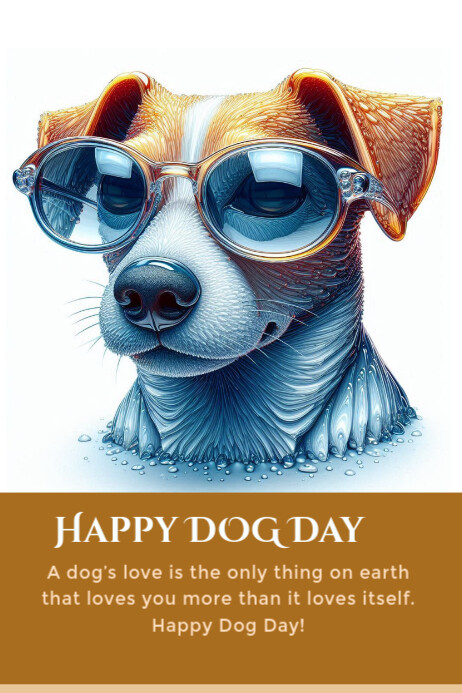 Dog Day Celebration Posters Template | PosterMyWall