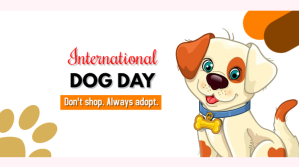 White International Dog Day Digital Display Template