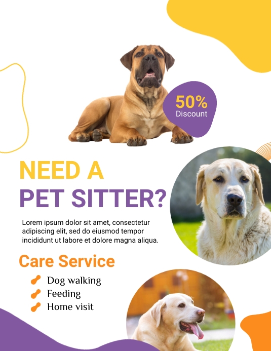 Dog flyers Template PosterMyWall