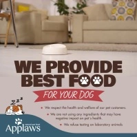 Dog Food Ad Square Video Isikwele (1:1) template