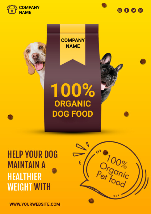 Copy of dog food | PosterMyWall