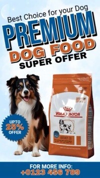 Branco Dog Food Promotion Facebook Story Template