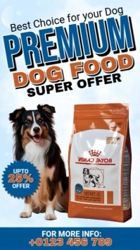 Dog Food Sale Facebook Story template