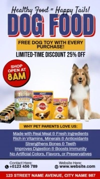 Dog Food Template Ads Instagram Reel