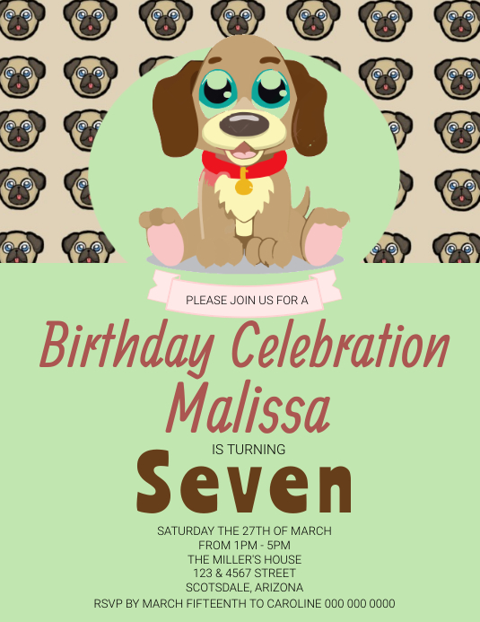 Chien Modele Anniversaire Invitation Fete Modele Postermywall Chien Modele Anniversaire Invitation Fete Modele Postermywall