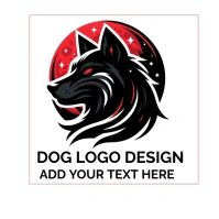 dog logo design template